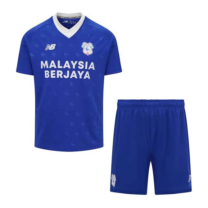 Camiseta Cardiff City Primera equipo Niño 2022-2023